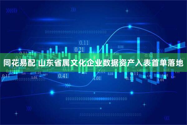 同花易配 山东省属文化企业数据资产入表首单落地